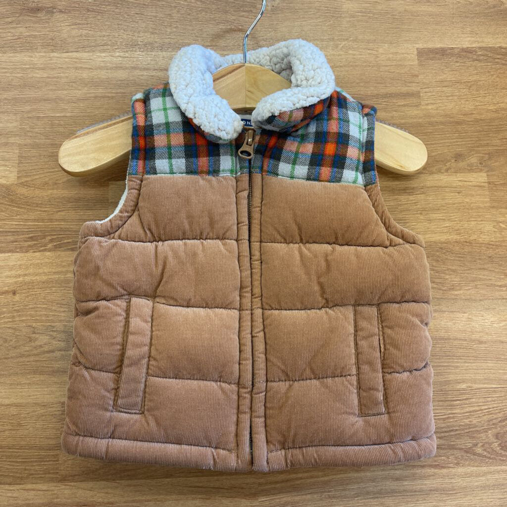 Old Navy Corduroy Puffer Vest - 6/12m