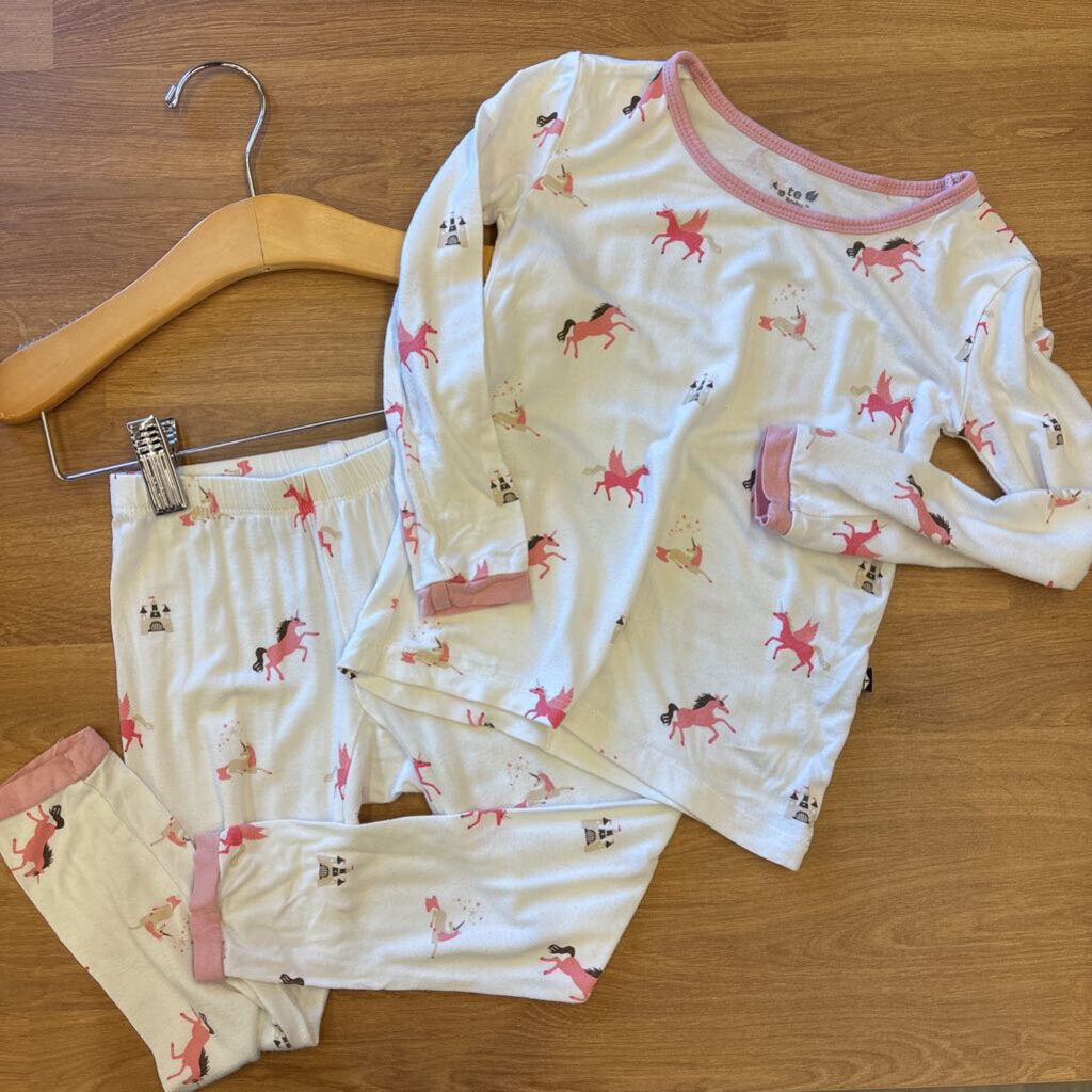 Kyte Baby Bamboo Unicorn Pj Set (wash wear) - 3T