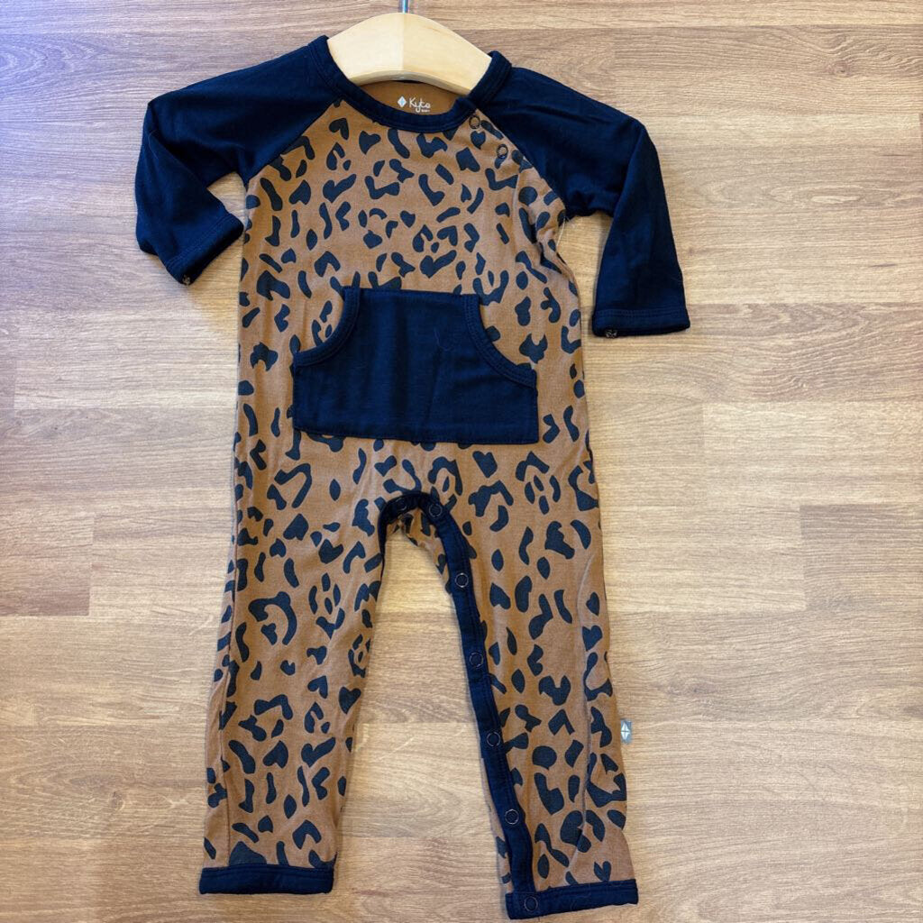 Kyte Baby Bamboo Leopard Romper - 3/6m