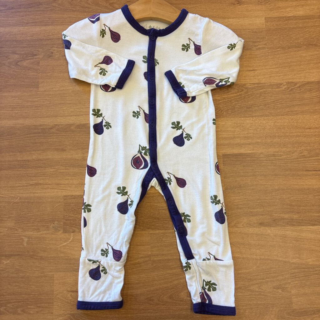Kyte Baby Bamboo Fig Snap Sleeper (wash wear) - 3/6m