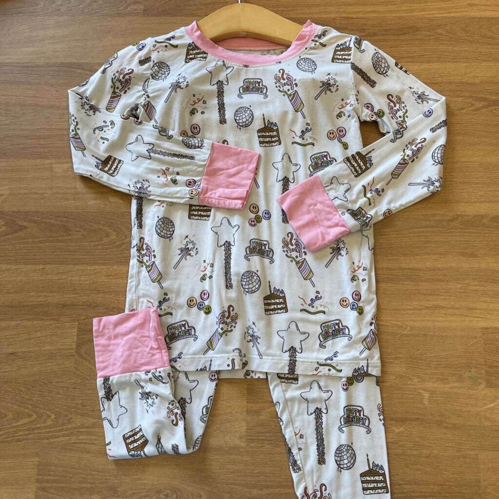 In My Jammers Bamboo Birthday Pjs (marks on front) - 3T