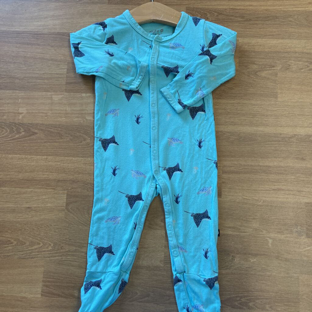 Kyte Baby Bamboo Turtle Snap Sleeper - 6/12m
