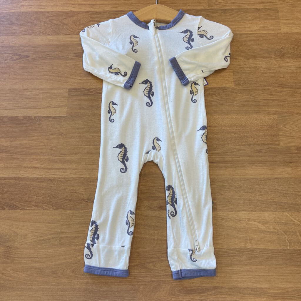 Kyte Baby Bamboo Seahorse Zip Sleeper (wash wear) - 3/6m