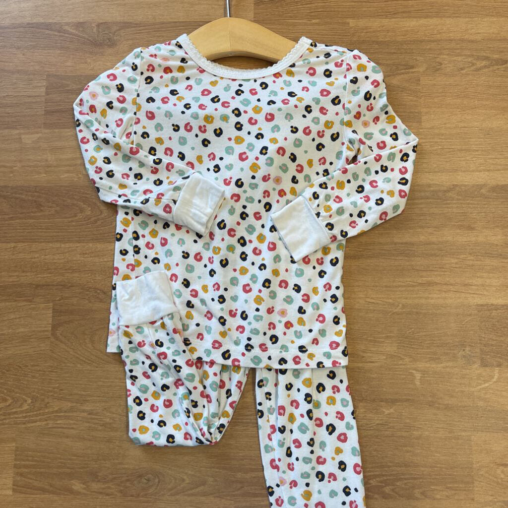 Little Me Bamboo Leopard Two Pc Pj Set - 2T