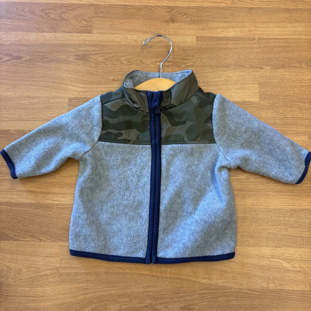 Old Navy Camo Fleece Jacket - 0/3m