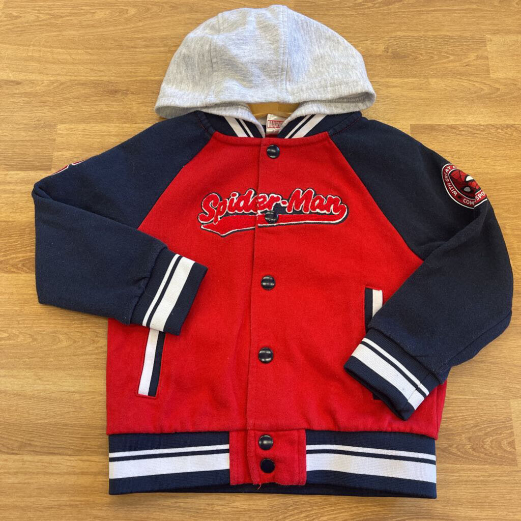 Marvel Spiderman Hoodie Jacket (wash wear) - 4T