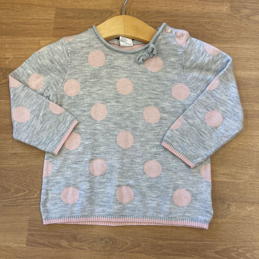 H&M Dot Sweater / Leggings Set - 12m