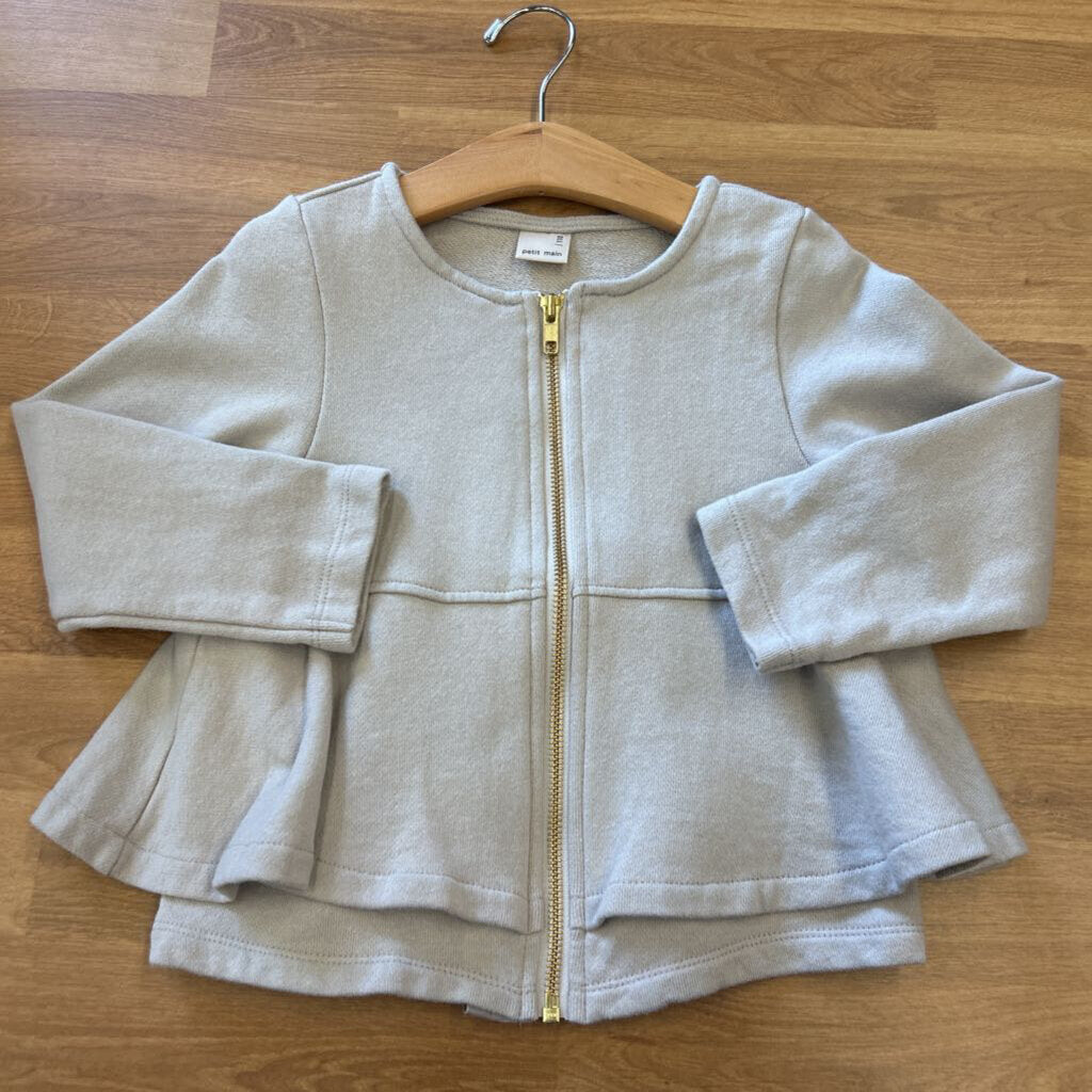 Petit Main Ruffle Zip Jacket - 3/4