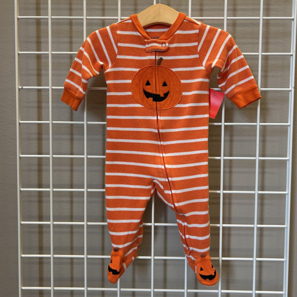Carter's Pumpkin Zip Sleeper - 6m