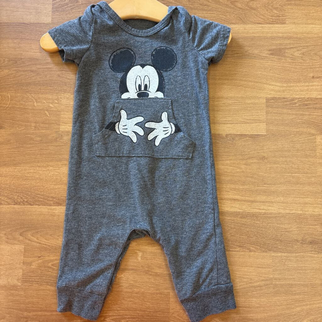 Disney Baby Mickey SS Romper - 3/6m