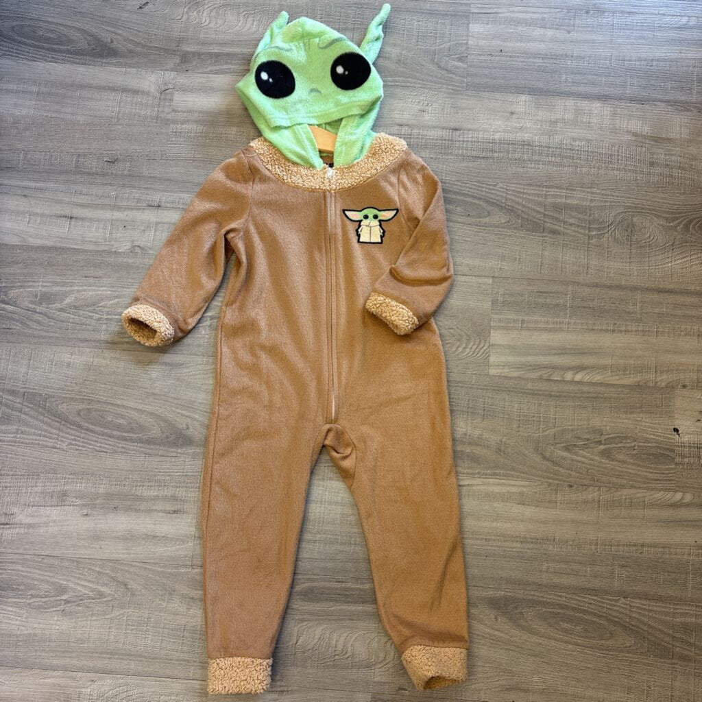 Star Wars Grogu Zip Hoodie Coverall - 4T
