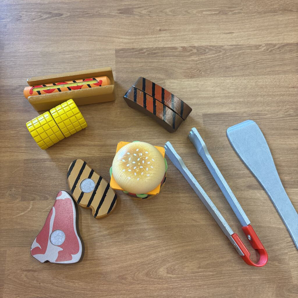 Wood BBQ Food Set