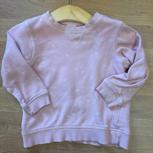 H&M Heart Crewneck -9/12m
