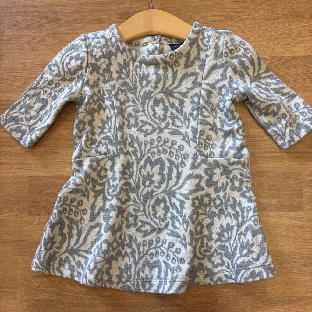 Baby Gap Brocade 3/4 Sleeve Dress - 12/18m