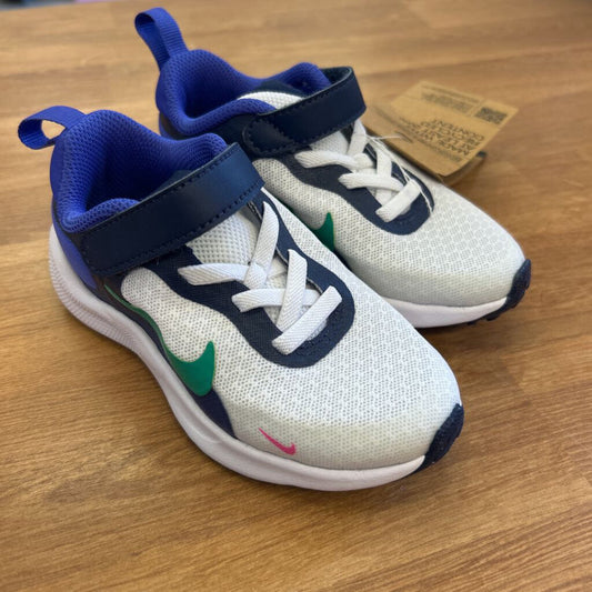 NEW Nike White/Blue Sneakers - 8