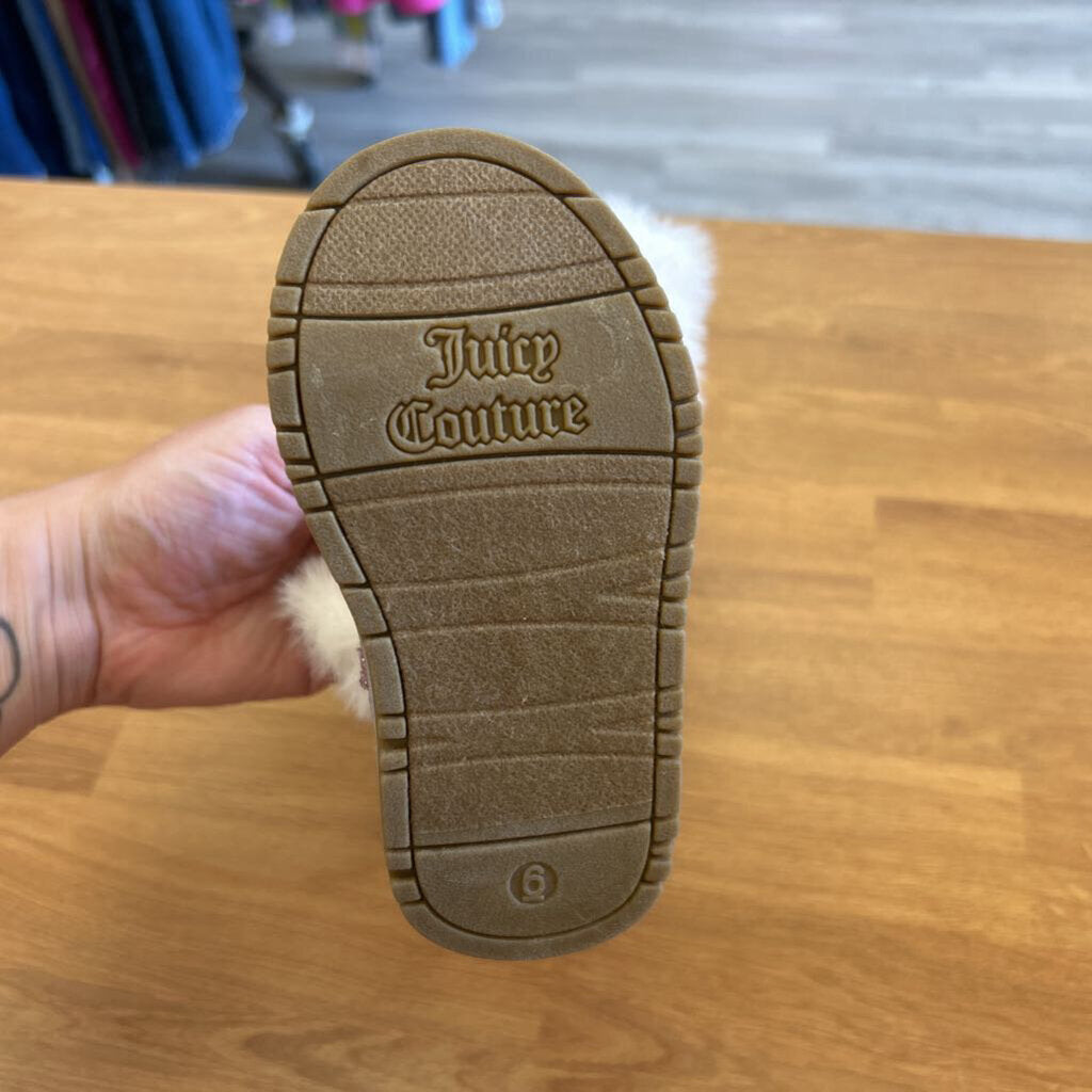 Juicy Pink Sparkle Boots - 6