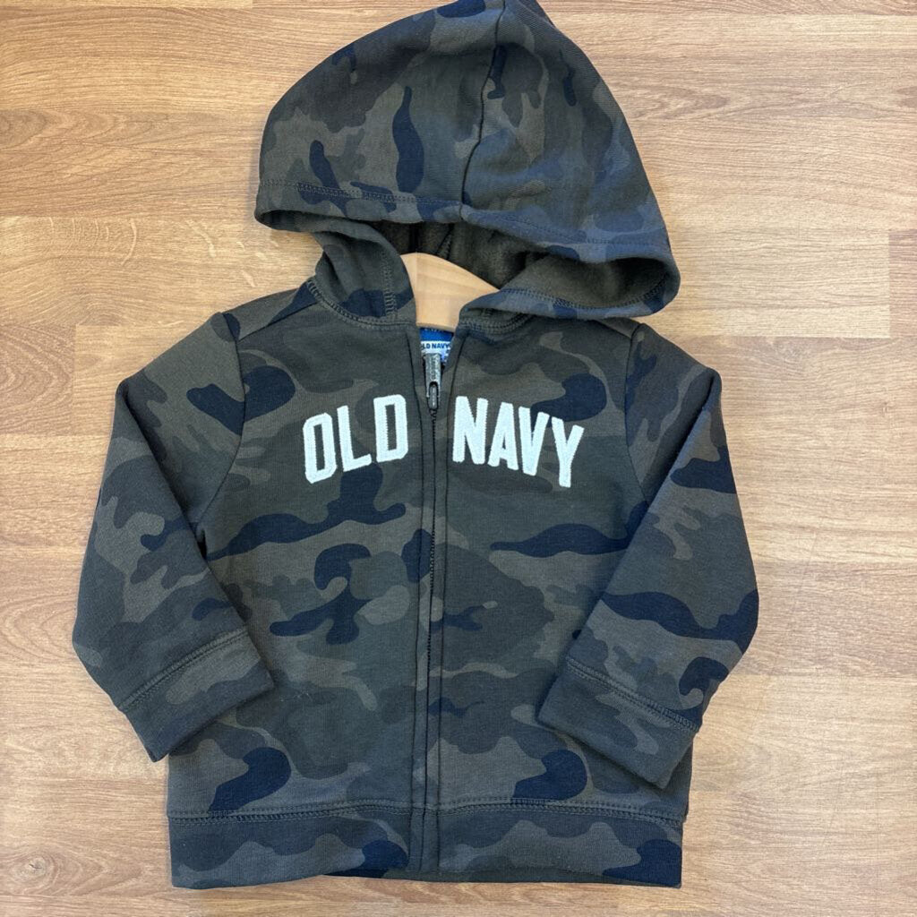 Old Navy Camo Zip Hoodie - 6/12m