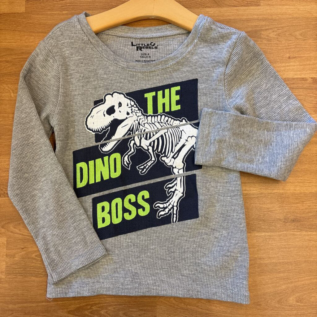 Little Rebels Thermal Dino LS Tee - 6