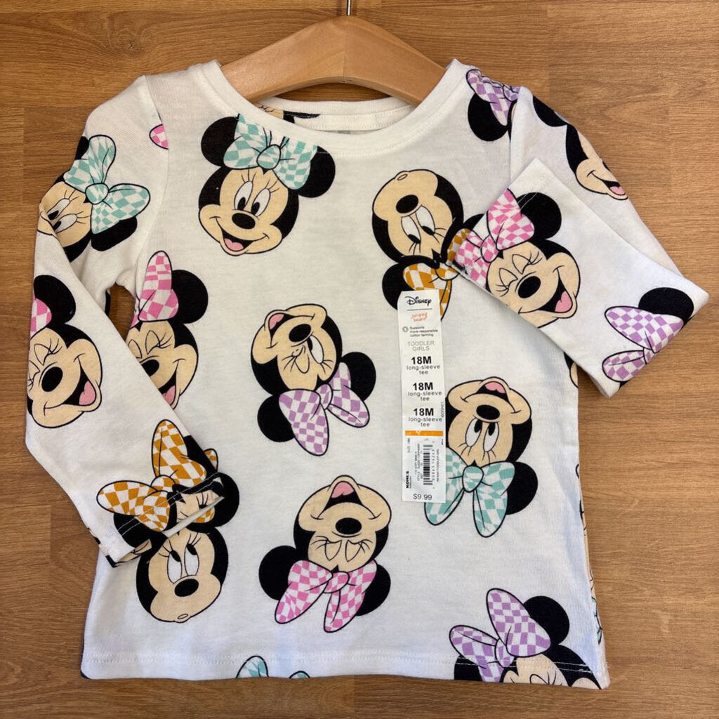 NWT Jumping Beans Minnie LS Tee - 18m