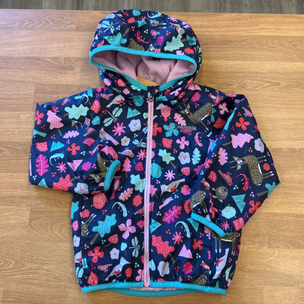 Columbia Animal Fleece Lined Rain Jacket - 18/24m