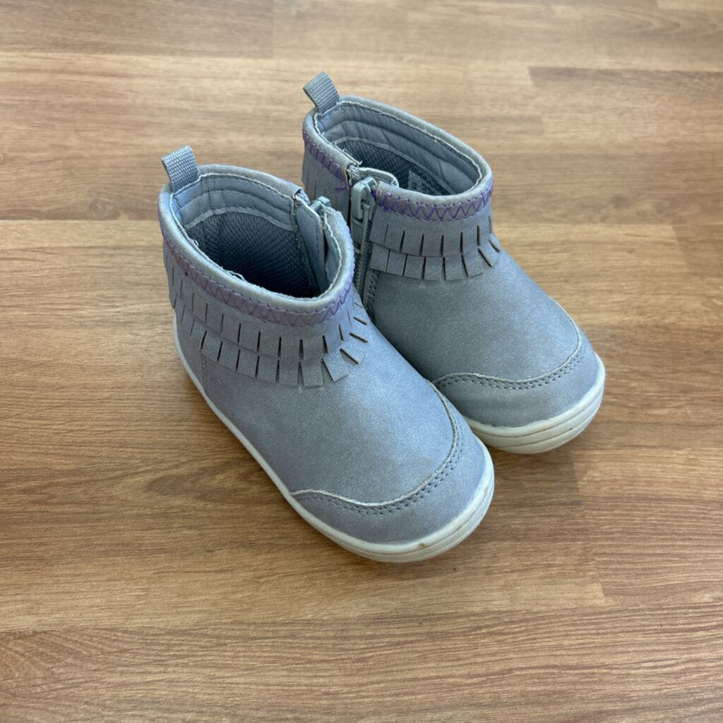 Stride Rite Early Walker Soft Sole Grey Boots - 5
