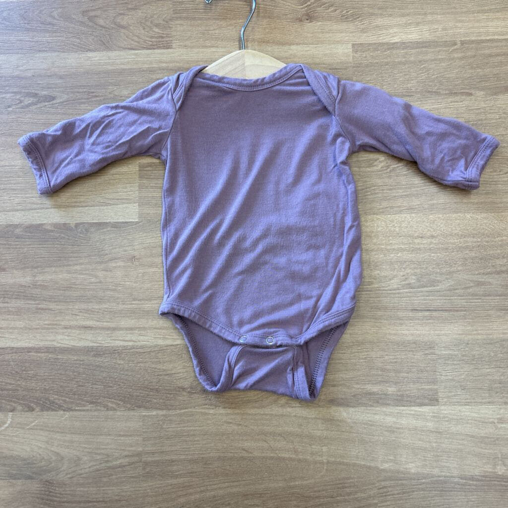 Larkspur Baby Bamboo LS Onesie (wash wear) - 0/3m