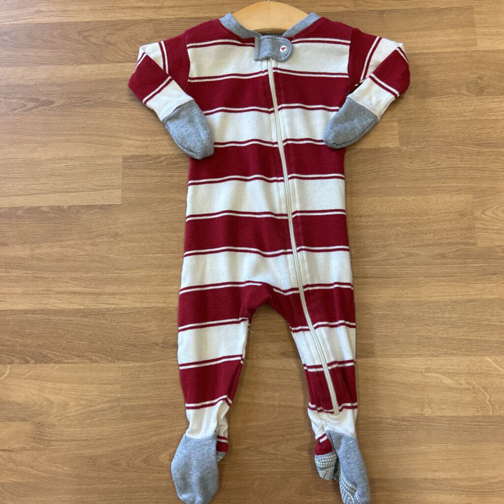 Burt's Bees Stripe Zip Sleeper - 0/3m