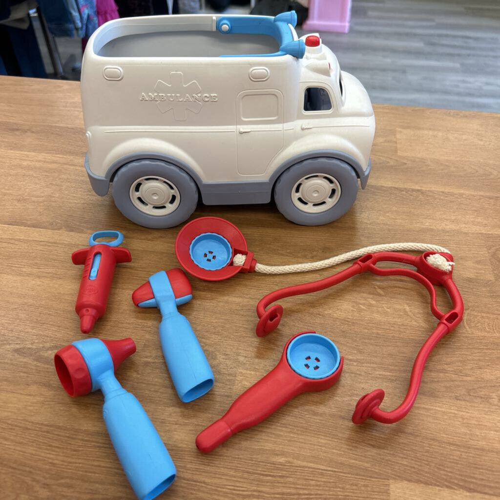 Green Toys Ambulance w/ accessories