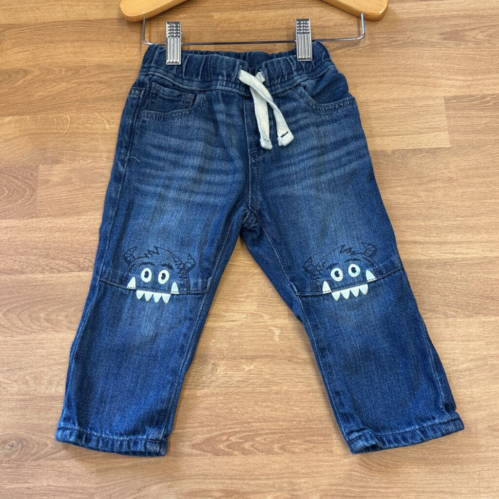 Baby Gap Monster Jeans - 12/18m