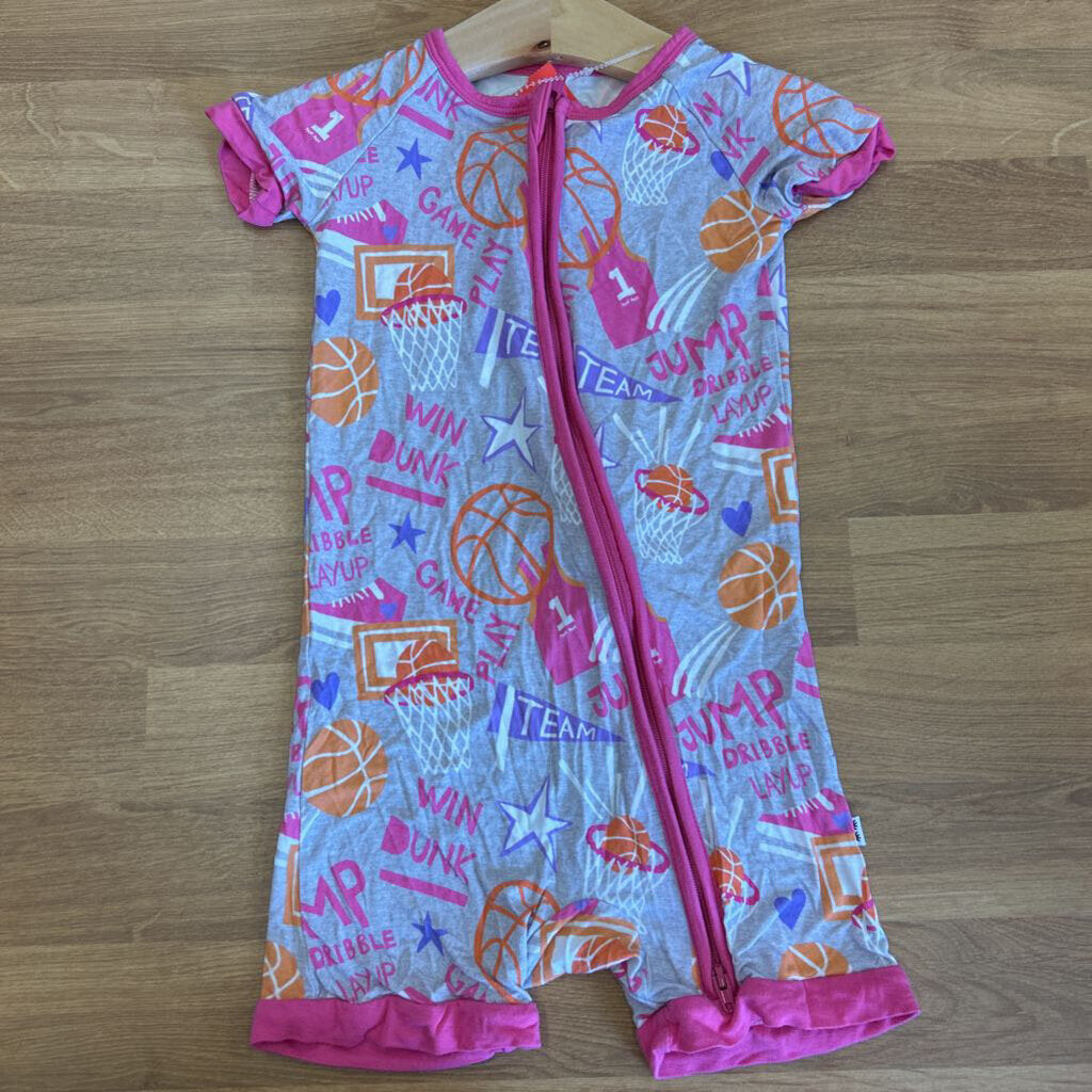 Little Sleepies Bamboo Sports Short Zip Sleeper - 2T