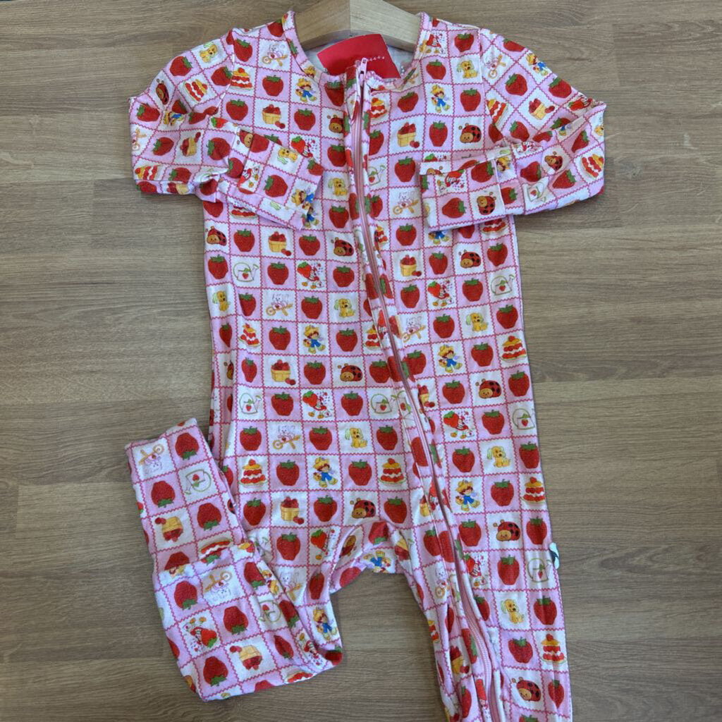 Little Bird Bamboo Strawberry Shortcake Zip Sleeper - 18/24m
