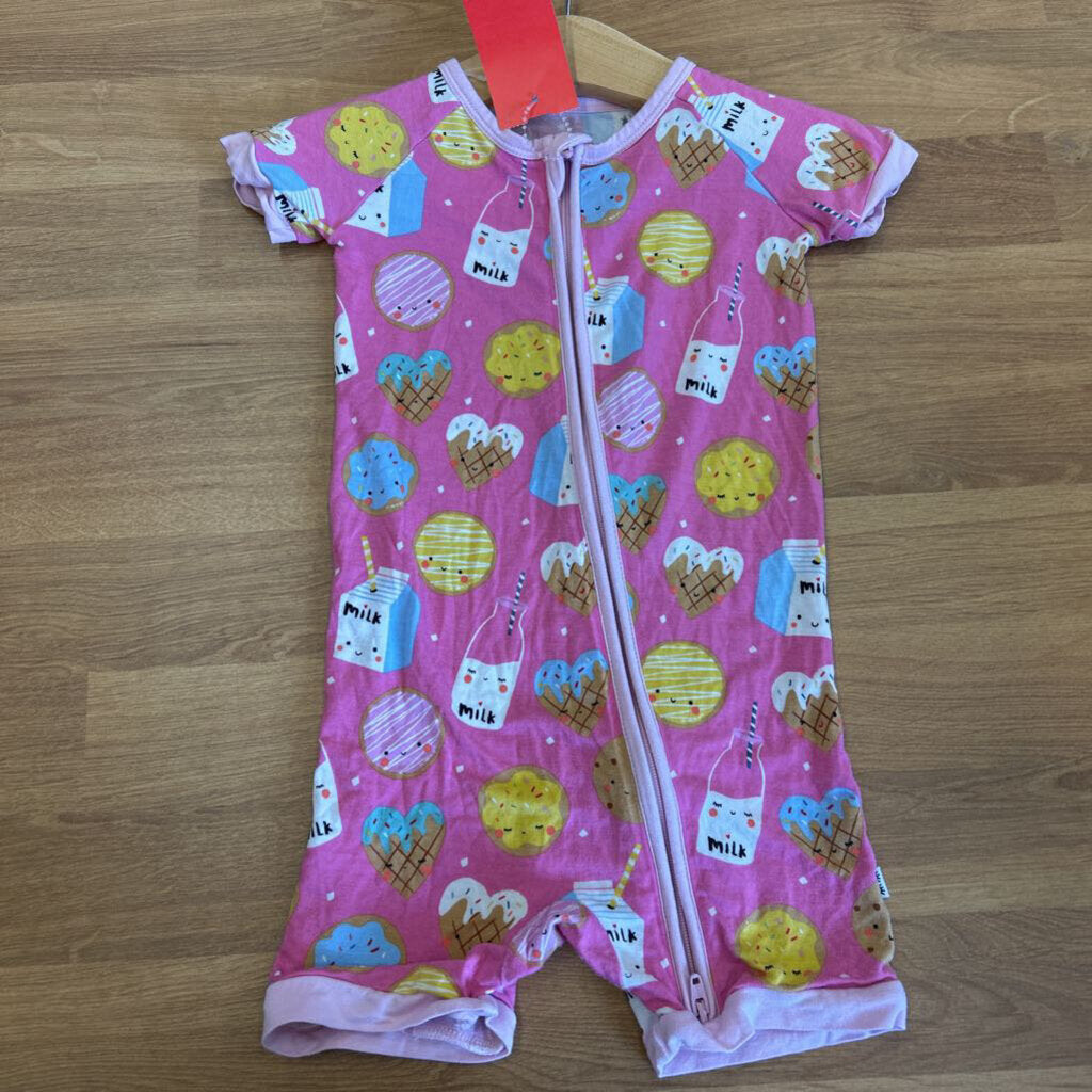 Little Sleepies Bamboo Cookies Short Zip Sleeper - 12/18m