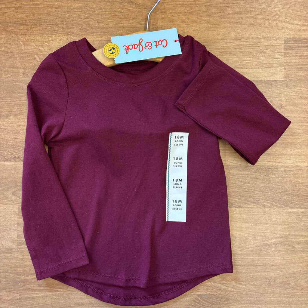 NWT Cat & Jack LS Tee - 18m