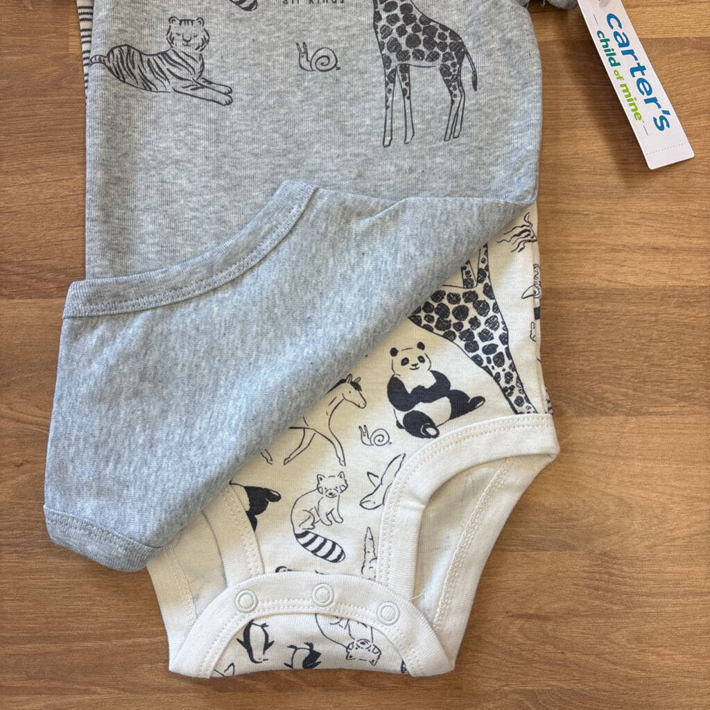 NWT Carter's Set of 3 SS Onesies - 6/9m