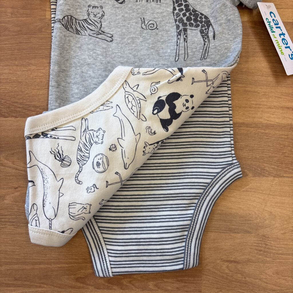 NWT Carter's Set of 3 SS Onesies - 6/9m