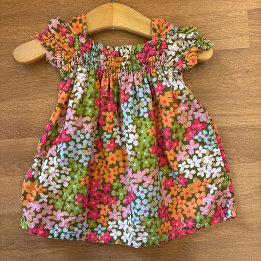 Gymboree Corduroy Floral SS Dress - 0/3m