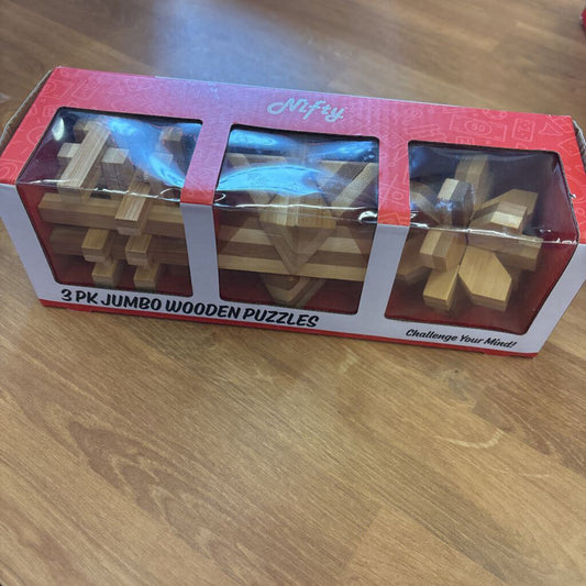 3 Pack Jumbo Wooden Puzzles