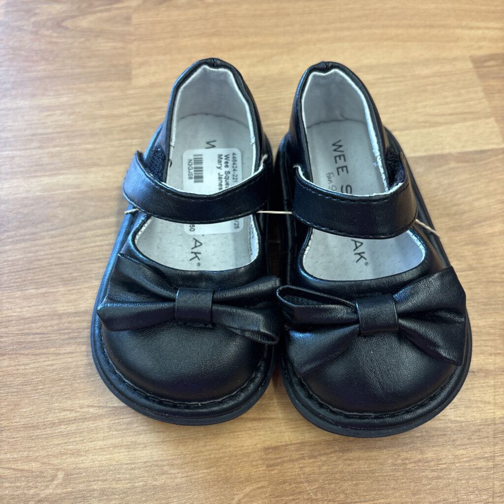 Wee Squeak Black Mary Janes - 4