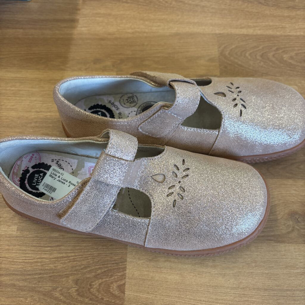 Livie & Luca Rose Gold Mary Janes - 3