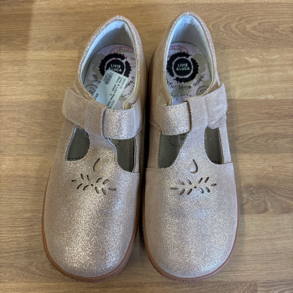 Livie & Luca Rose Gold Mary Janes - 3