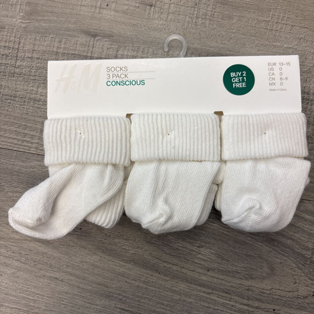 NWT H&M Socks 3 Pack - NB