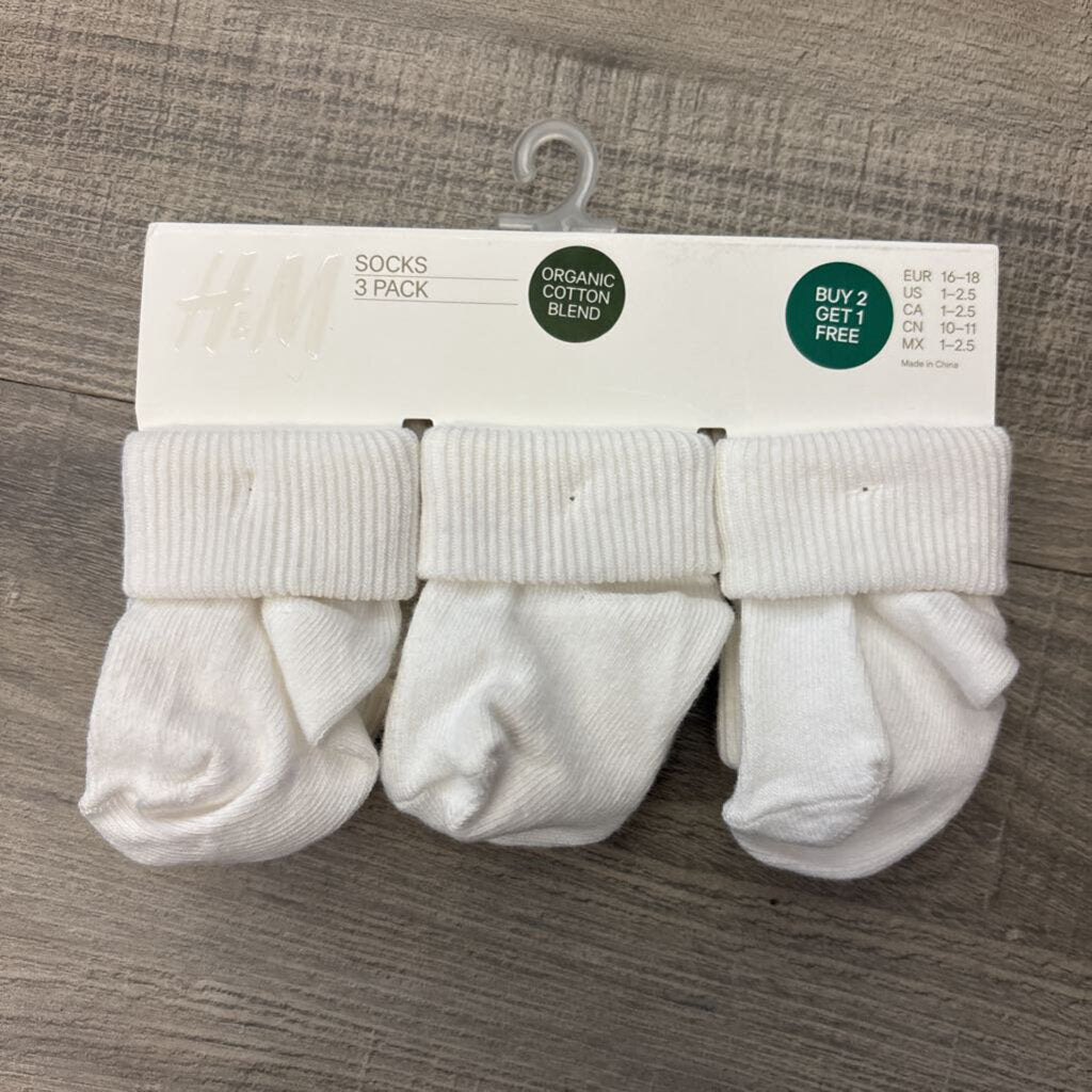 NWT H&M Socks 3 Pack - 0/3m