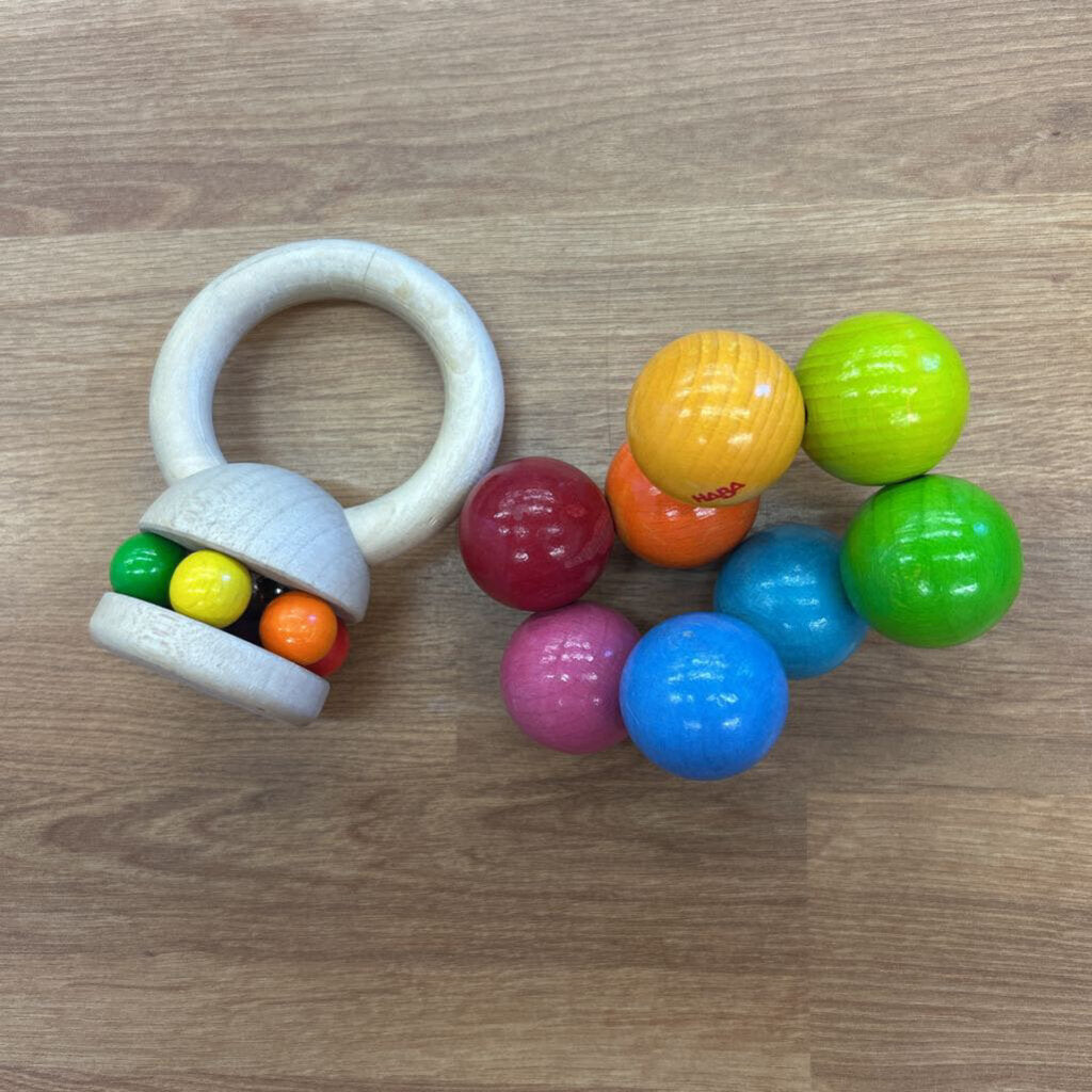 Set of 2 Infant Wood Toys