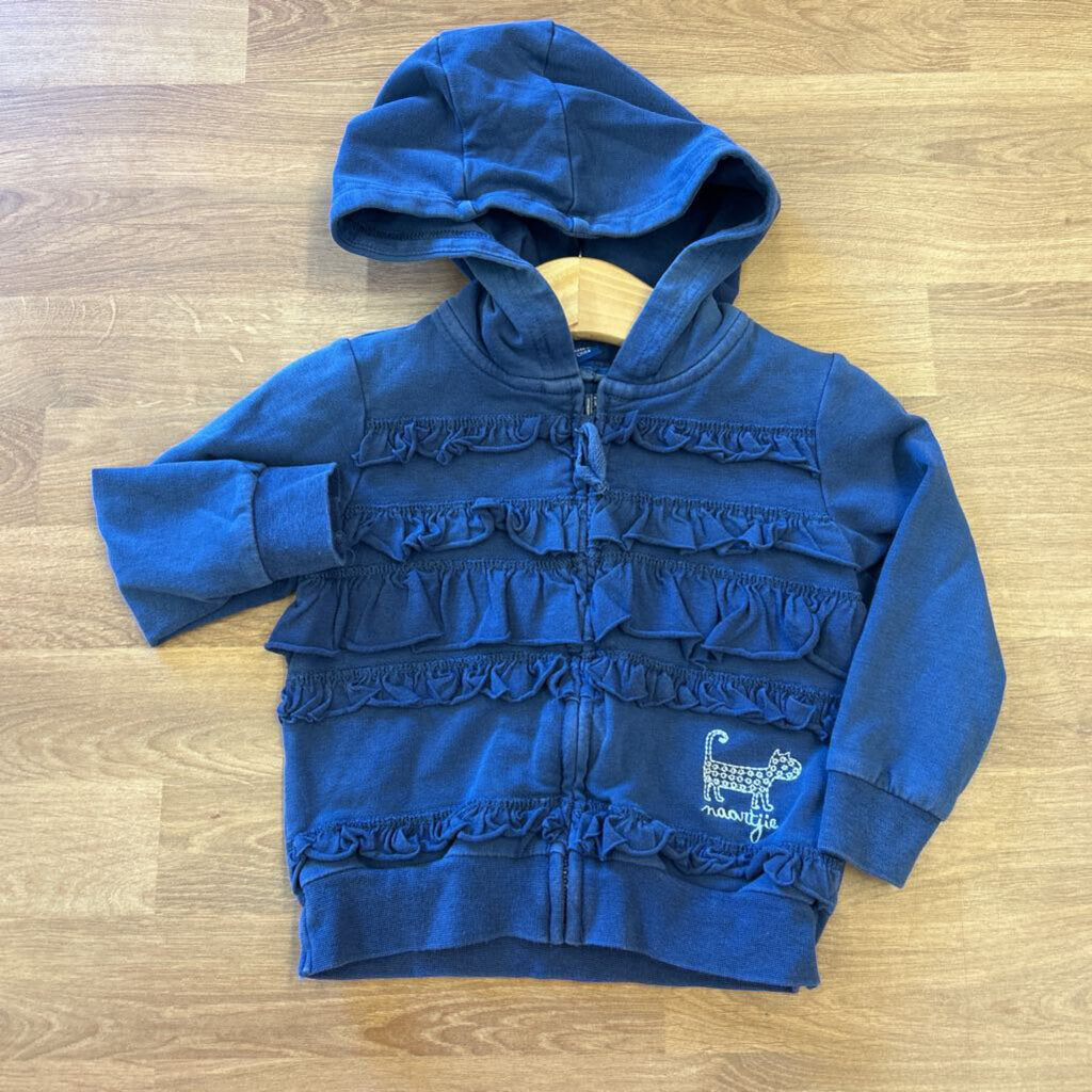 Naartije Ruffle Zp Hoodie - 6/12m
