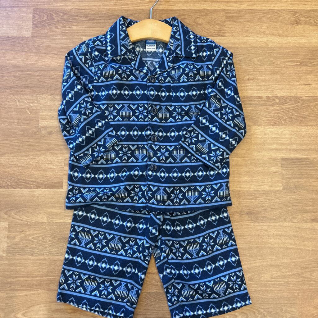 Old Navy Hannukah Pjs - 12/18m