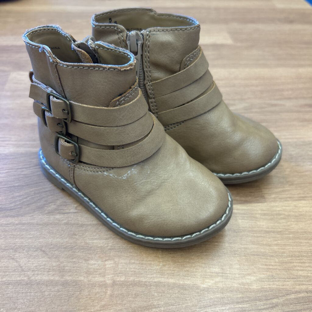 Old Navy Tan Booties (wear) - 5