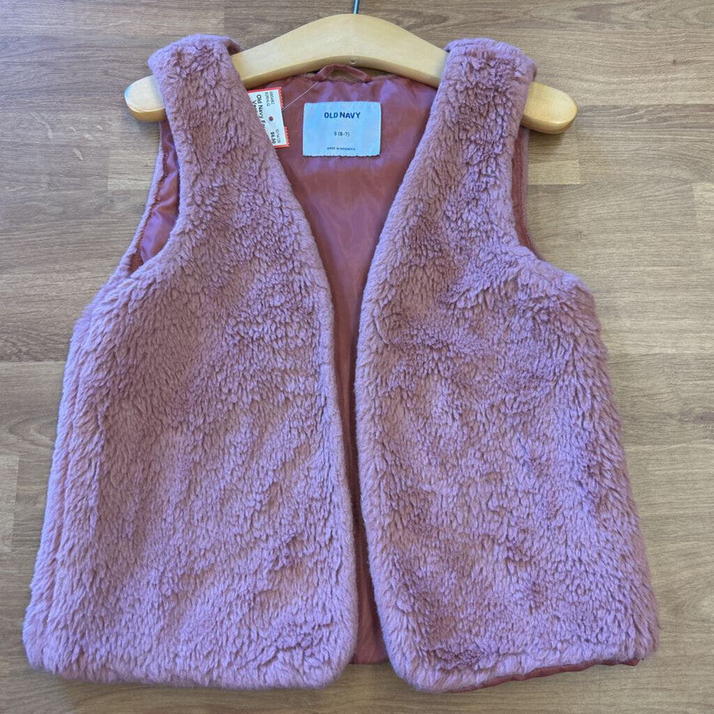 Old Navy Faux Fur Vest - 6/7