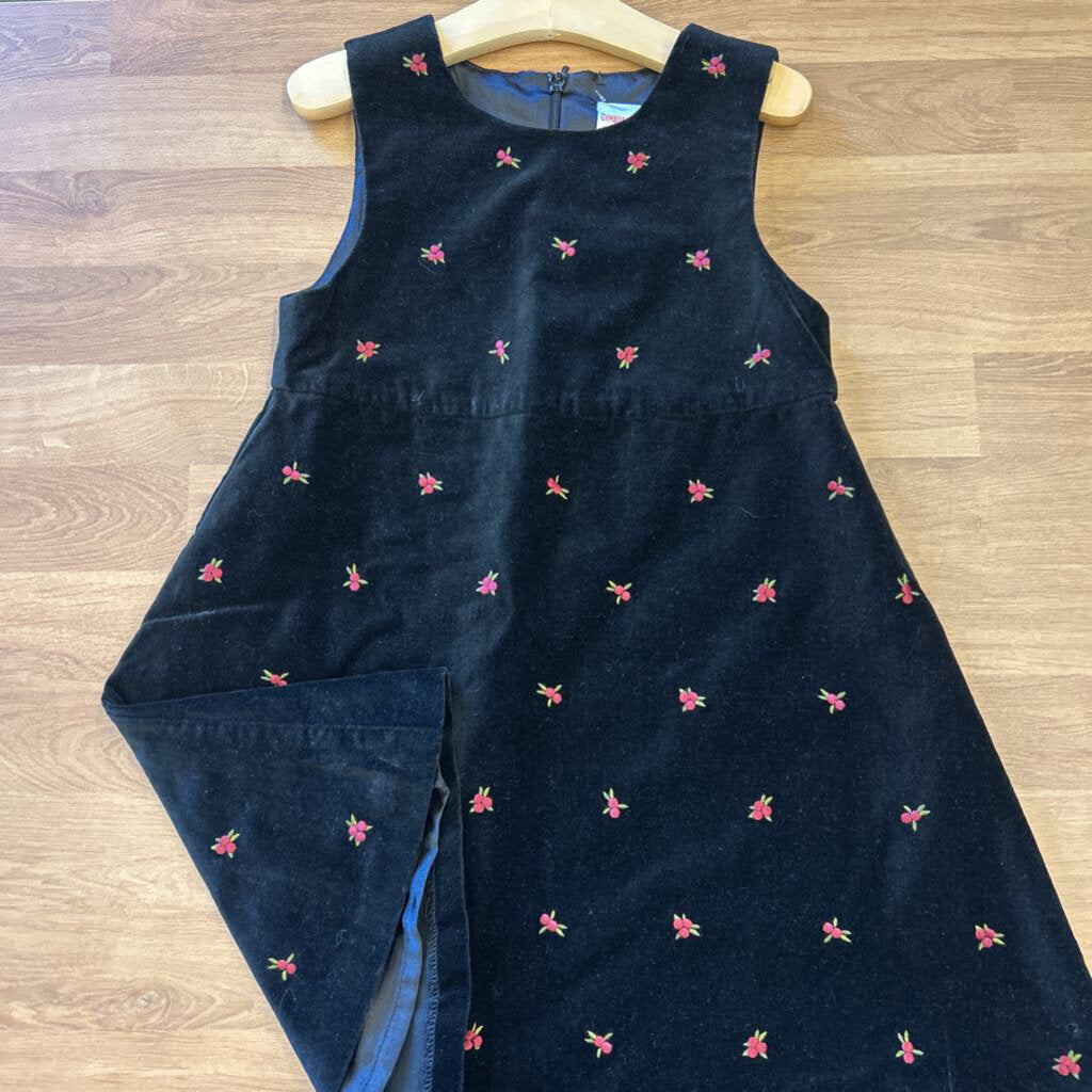 Gymboree Velvet Floral Tank Dress - 6