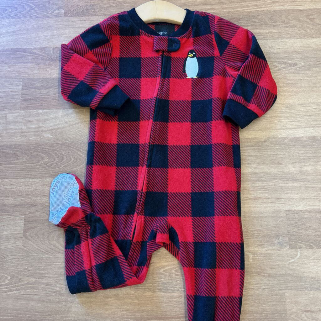 Carter's Penguin Fleece Zip Sleeper - 12m