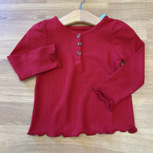 NWT Cat & Jack LS Henley - 18m